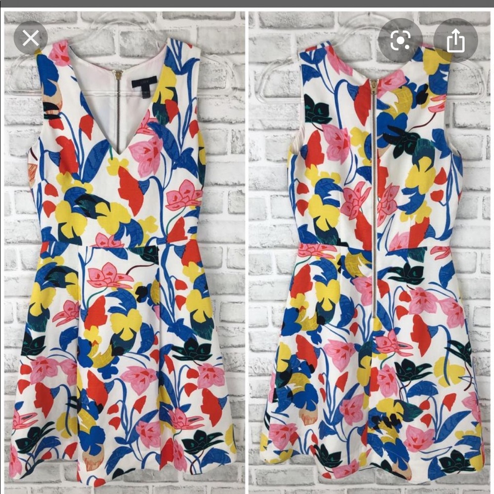 Jcrew Morning Floral Print Dress
